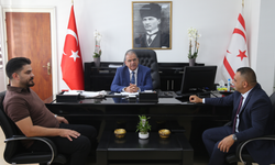 Bakan Sucuoğlu, Gazimağusa Birleşik Taksiciler Birliği heyetini kabul etti