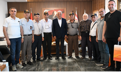 Güzelyurt Belediye Başkanı Mahmut Özçınar, Kıbrıs gazileri ile görüştü