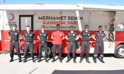 İtfaiye ve polis mensupları kan bağışında bulundu