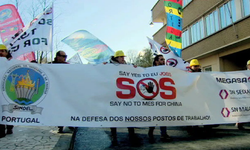 Avrupa çelik sektöründen Brüksel'de protesto