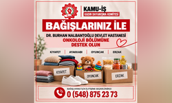 Kamu-İş’ten Onkoloji bölümüne destek kampanyası