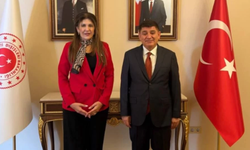 Zalihe Mendeli'den Mustafa Göksu'ya nezaket ziyareti