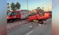 Lefkoşa - Gazimağusa Anayolu’nda Feci Kaza: Araç Takla Attı, 3 Yaralı