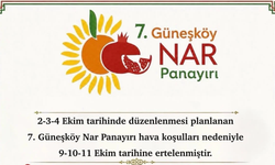 Güneşköy Nar Panayırı, 9-10-11 Ekim’e ertelendi