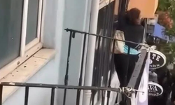 "İmdat polis yok mu" diye feryat etmişti: Tabeladan düşen kadın hastanelik oldu