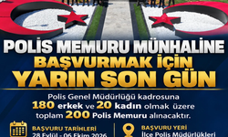 Polis memuru münhali için başvurular yarın sona erecek