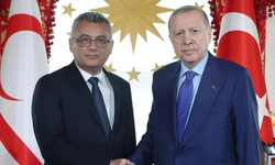Cumhurbaşkanı Erhürman, TC Cumhurbaşkanı Erdoğan'la görüştü