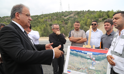 Bayındırlık Bakanı Sucuoğlu, Girne dağ yolunda incelemelerde bulundu