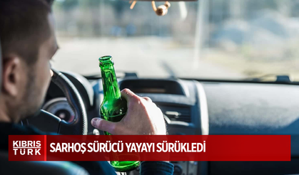 Sarhoş sürücü yayayı sürükledi