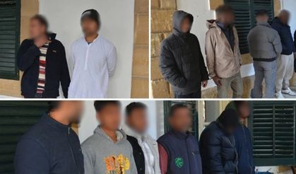 İkamet izinsiz oldukları tespit edilen 12 zanlıya 1 gün ek tutukluluk