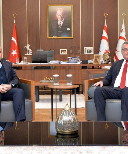 Erhürman, TC Lefkoşa Büyükelçisi Başçeri’yi kabul etti