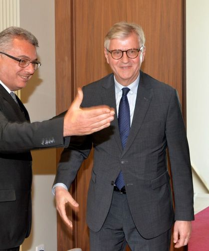 Erhürman BM yetkilisi Lacroix’i kabul etti