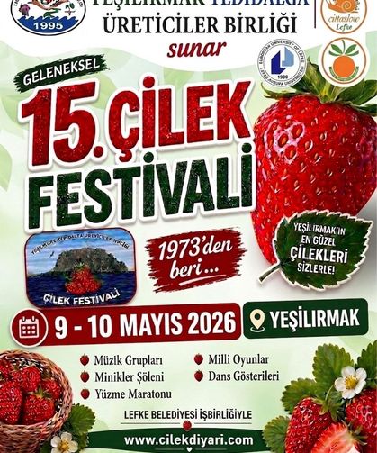 “15. Çilek Festivali” hafta sonu yapılıyor