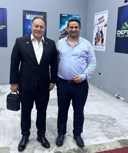 Ziya Öztürkler’den Bakü’de Defne Film Yapım Şirketi’ne ziyaret