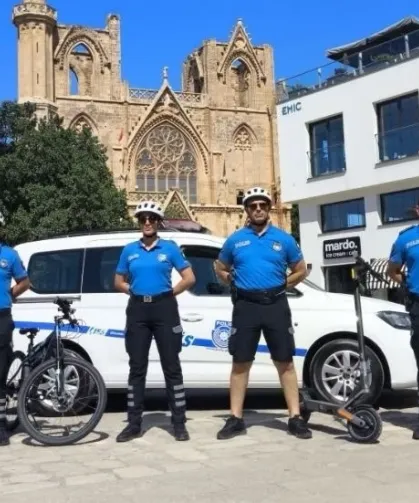 Turizm polisi uygulaması Gazimağusa'da da başladı