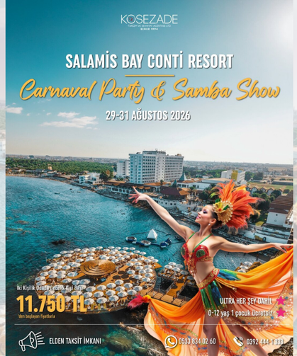 Salamis Bay Conti’de Samba Rüzgârı Esecek