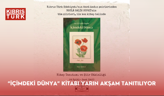 “İçimdeki Dünya” kitabı yarın akşam tanıtılıyor