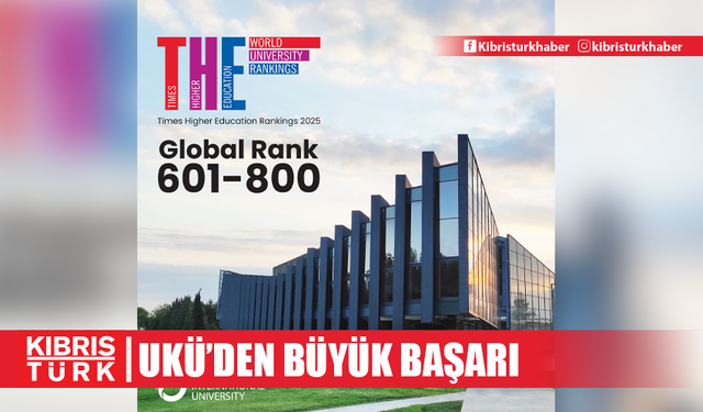 UKÜ, THE Dünya Üniversiteler Sıralamasında 601-800 bandında yer aldı