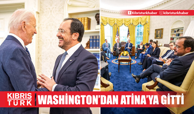 Hristodulidis Washington’dan direkt Atina’ya gitti Miçotakis’e bilgi verdi