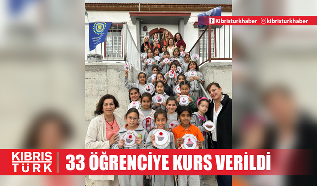 Ağırdağ İlokulu’nda 33 öğrenciye kurs verildi