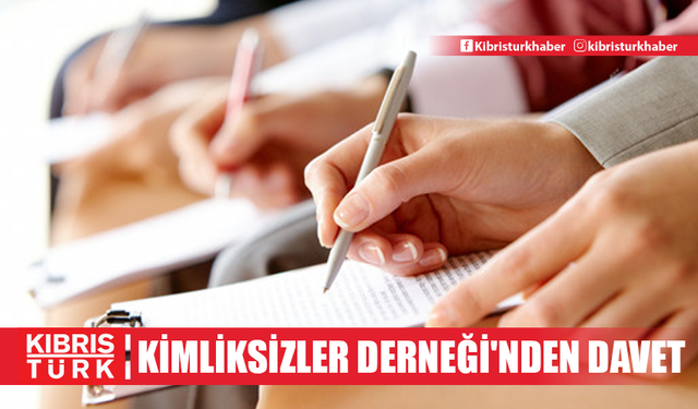 Kimliksizler Derneği'nden bilgi edinme başvurusuna davet