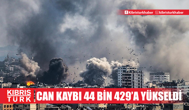 İsrail'in 422 gündür saldırılarını sürdürdüğü Gazze'de can kaybı 44 bin 429'a yükseldi