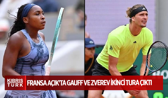 Fransa Açık'ta Gauff ve Zverev ikinci tura çıktı