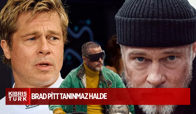 Brad Pitt tanınmaz halde