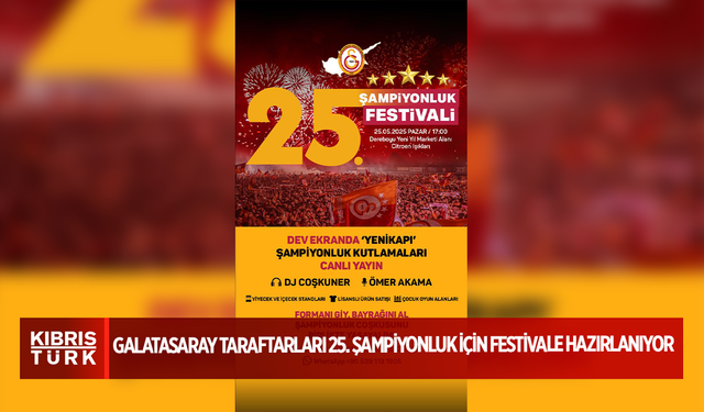 Galatasaray Taraftarları 25. Şampiyonluk İçin Festivale Hazırlanıyor