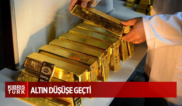 Altın düşüşünü korudu