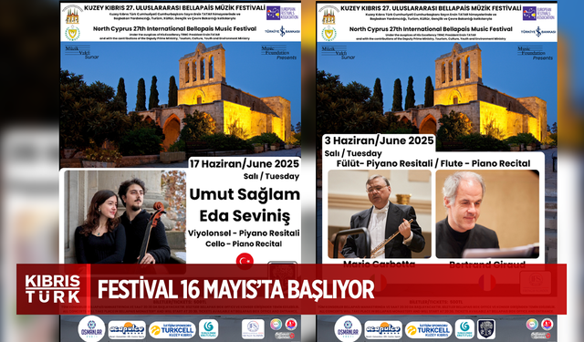 Bellapais Müzik Festivali 16 Mayıs’ta başlıyor