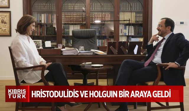 Holguin temaslarına başladı: Rum Yönetimi Başkanı Nikos Hristodulidis ile bir araya geldi
