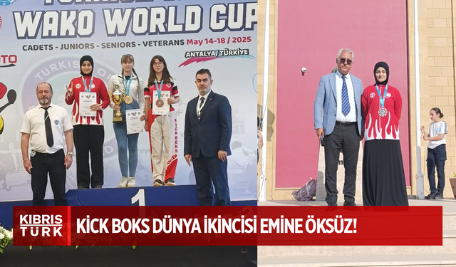 KİCK BOKS DÜNYA İKİNCİSİ HALA SULTAN İLAHİYAT KOLEJİ EMİNE ÖKSÜZ!