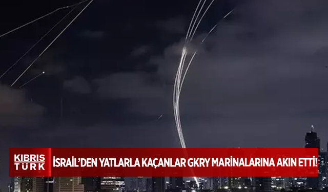 AA’nın haberine göre, “İsrail'i yatlarla terk edenler, GKRY marinalarına akın etti”