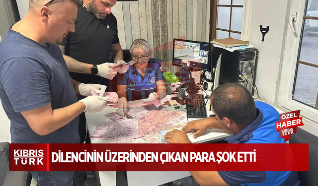 DİLENCİNİN ÜZERİNDEN ÇIKAN PARA ŞOK ETTİ
