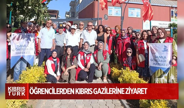 ÖĞRENCİLERDEN KIBRIS GAZİLERİNE ZİYARET