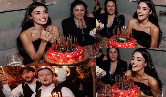 Hande Erçel 32 yaşına girdi...Moskova'daki doğum günü partisinden pozlarını paylaştı!