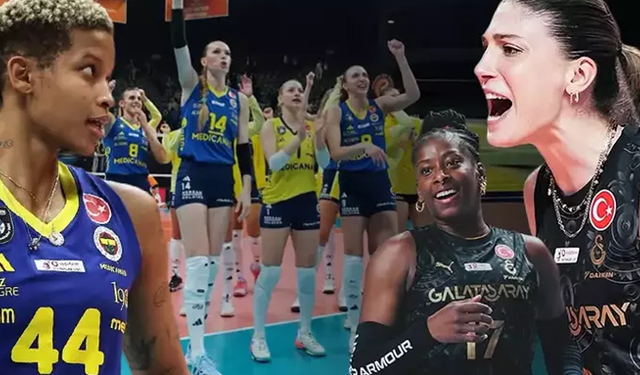 Fenerbahçe medicana ile Galatasaray daikin derbisi heyecan yaratıyor