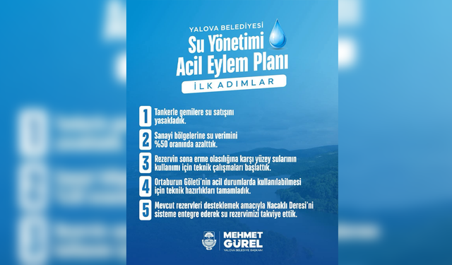 Yalova'da Acil Eylem Planı Belediye Tarafından Hayata Geçirildi