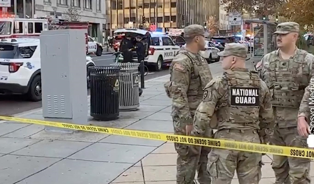 ABD'de Beyaz Saray yakınlarında 2 Ulusal Muhafız vuruldu