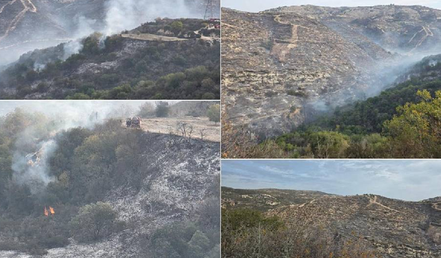 Baf’ta çıkan büyük yangın kontrol altına alındı