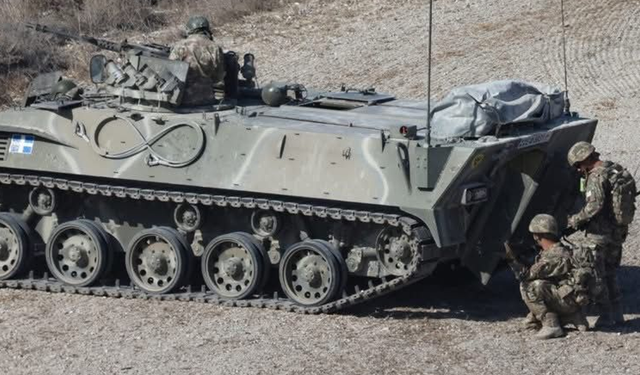 Rum Milli Muhafız Ordusu'na Ait Tank Devrildi