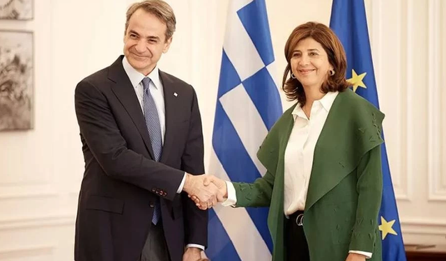 Maria Angela Holguin Yunanistan'da temaslarda bulundu: Genişletilmiş konferans görüşüldü