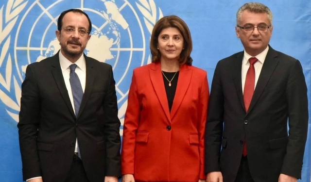 Erhürman ve Hristodulidis, BM İyi Niyet Ofisi’nde Holguin ile Görüştü