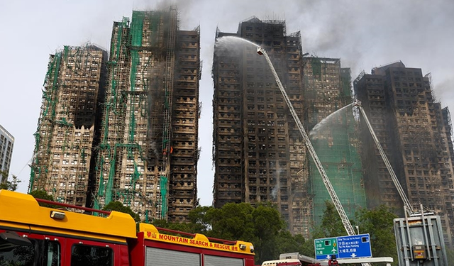 Hong Kong'daki Tai Po yangınında ölü sayısı 156'ya yükseldi