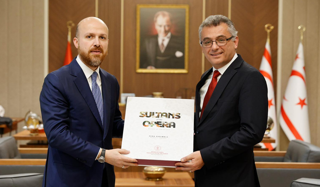 Cumhurbaşkanı Tufan Erhürman, İBTAV Mütevelli Üyesi Necmeddin Bilal Erdoğan’ı Kabul Etti