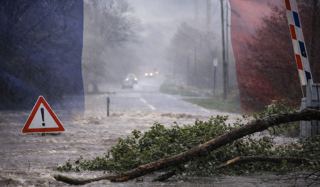 Fransa'da Nils Fırtınası nedeniyle 900 bin hane elektriksiz kaldı