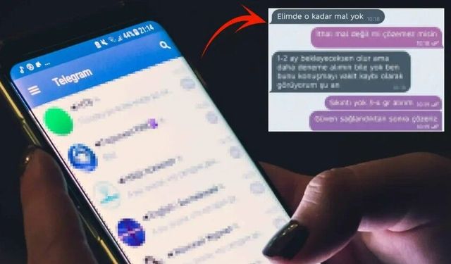 Telegram üzerinden kan donduran pazarlık! Diyaloglar pes dedirtti