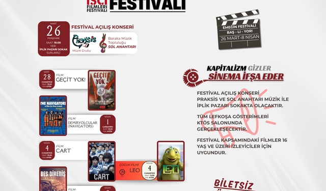 14. Uluslararası İşçi Filmleri Festivali perşembe günü başlıyor