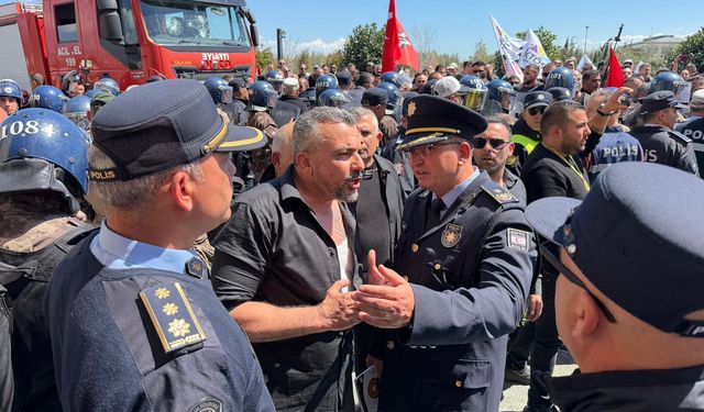 Ahmet Serdaroğlu polis yetkilileriyle tartıştı